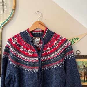 Nordic Patterned Wool Sweater